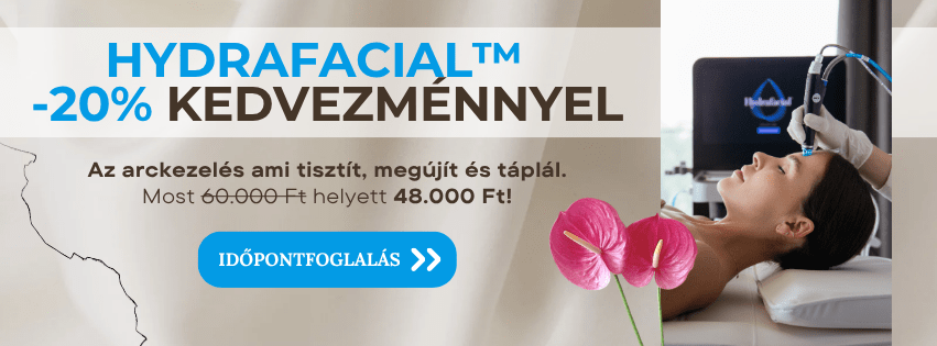Hydrafacial 20% kedvezménnyel Az arckezelés ami tisztít, megújít és táplál... Most -20% kedvezménnyel 60.000 Ft helyett 48.000 Ft!